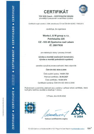 Certifikát 3834-2 2006_2022-2027