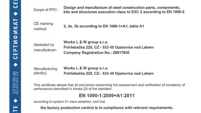 Certifications délivrés par TÜV